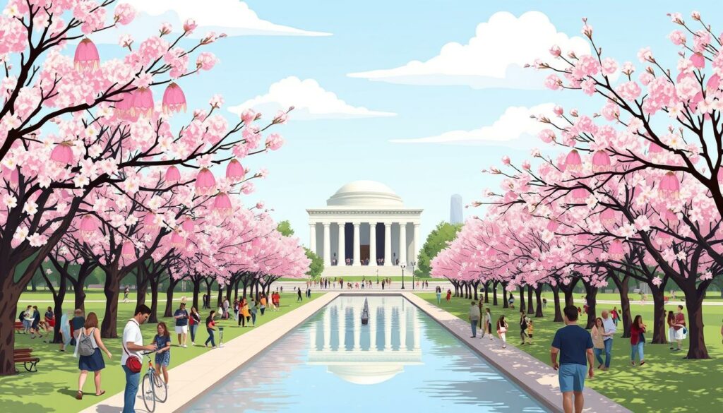 Ein Bild vom Cherry Blossom Festival in Washington D.C.