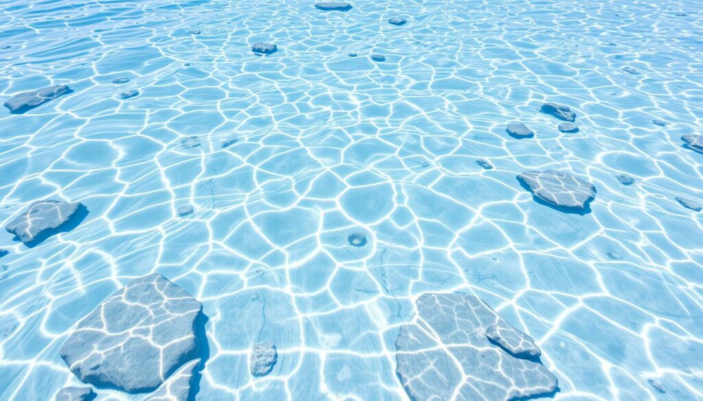 Ein Bild von Hurghada im März, mit kristallklarem Wasser und strahlendem Sonnenschein