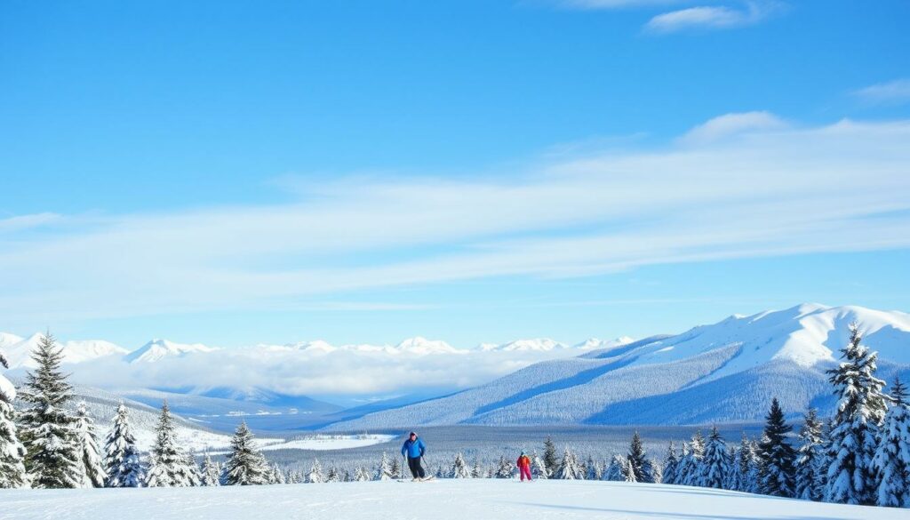 Ein Bild von Whistler Blackcomb mit Skifahrern auf den Pisten