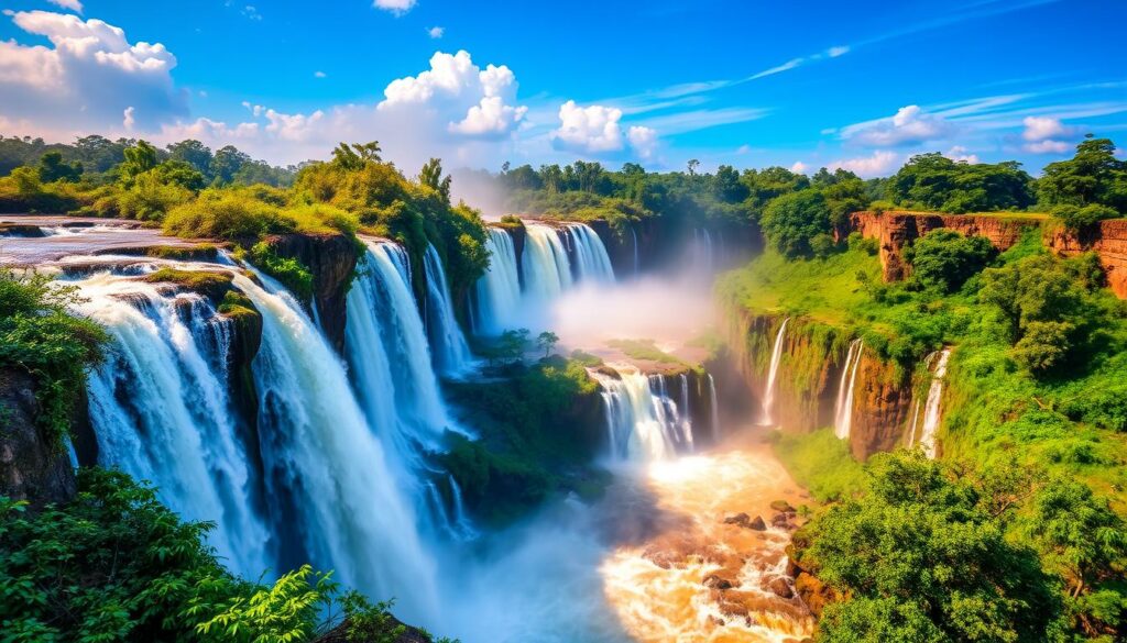 Ein Bild von den Iguazú-Wasserfällen