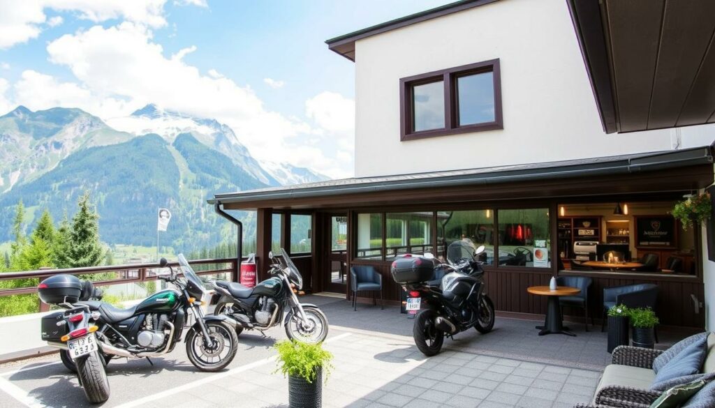 Ein Bild von einem motorradfreundlichen Hotel in Südtirol