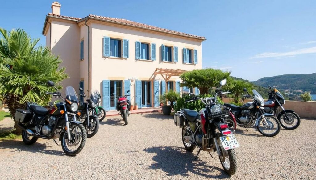Ein motorradfreundliches Hotel auf Korsika