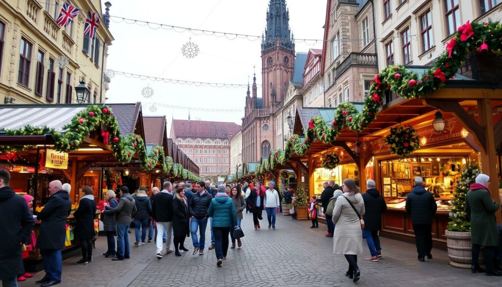 Eine Ansicht des Dresdner Striezelmarktes