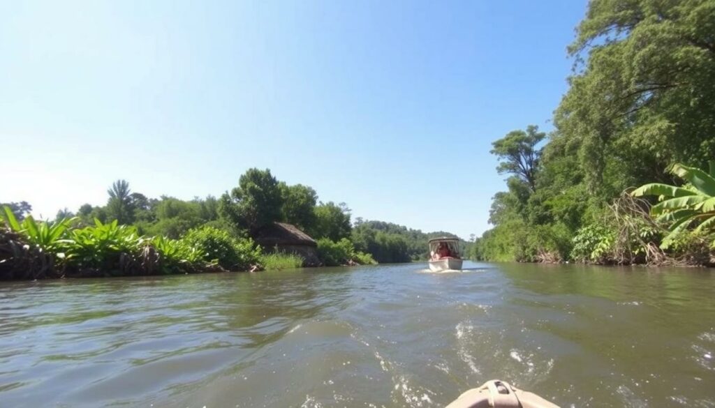 Eine Bootstour auf dem Rio Cuiabá