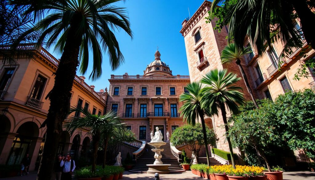 Generiere ein Bild vom Museu Picasso in Barcelona