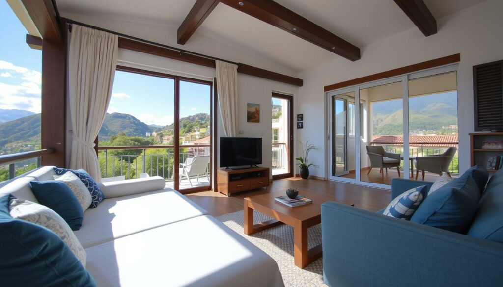 Generiere ein Bild von einer Ferienwohnung in Asturien