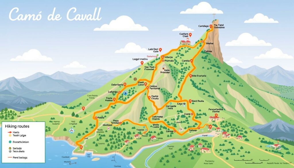 Image of Camí de Cavalls route map