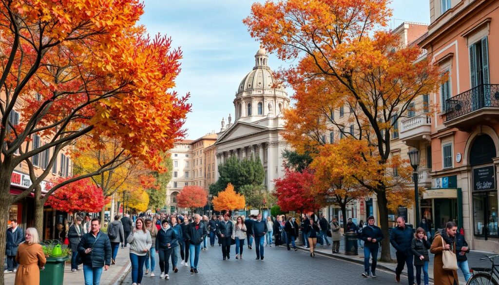 Reise nach Rom im Herbst
