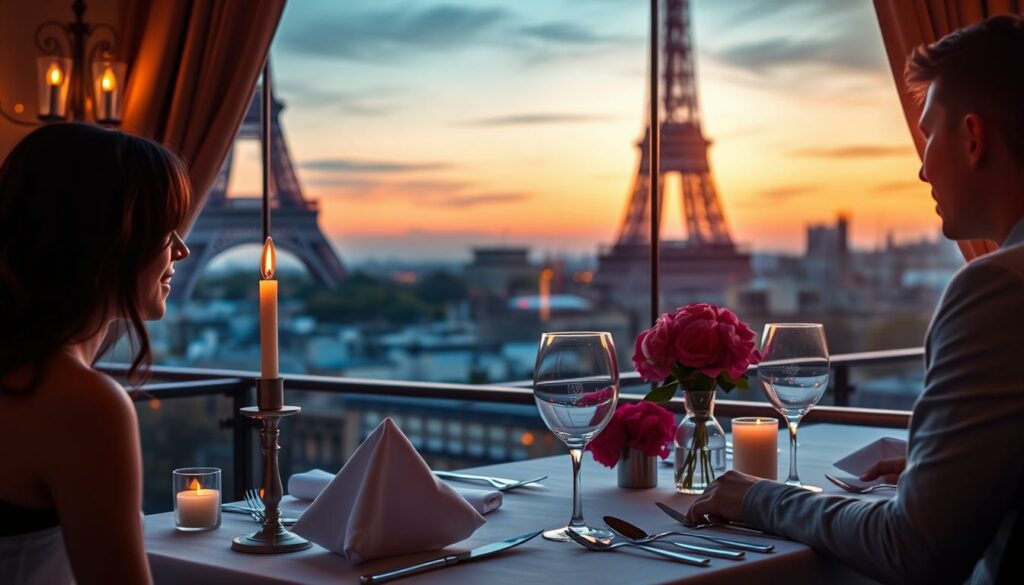 Romantisches Dinner in Paris
