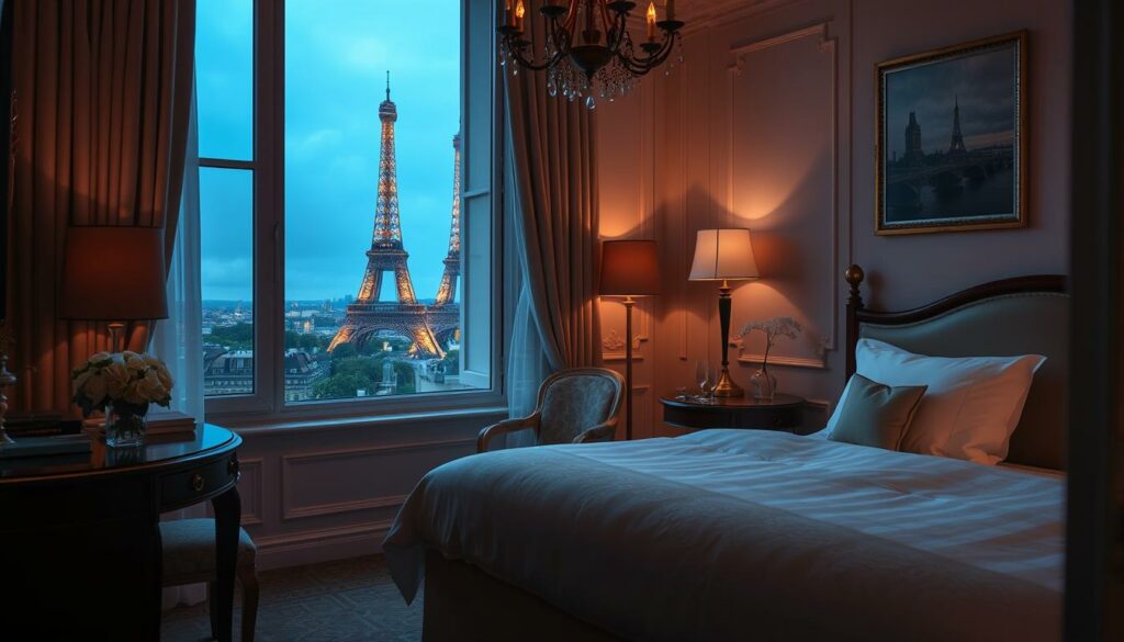 Romantisches Hotelzimmer in Paris