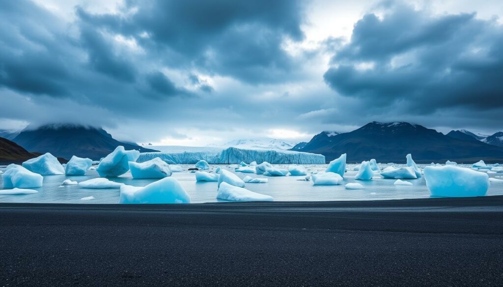 Gletscherlagune Jökulsárlón im Vatnajökull Nationalpark, einer der schönsten Nationalparks Europas Gletscherlagune Jökulsárlón im Vatnajökull Nationalpark, einer der schönsten Nationalparks Europas