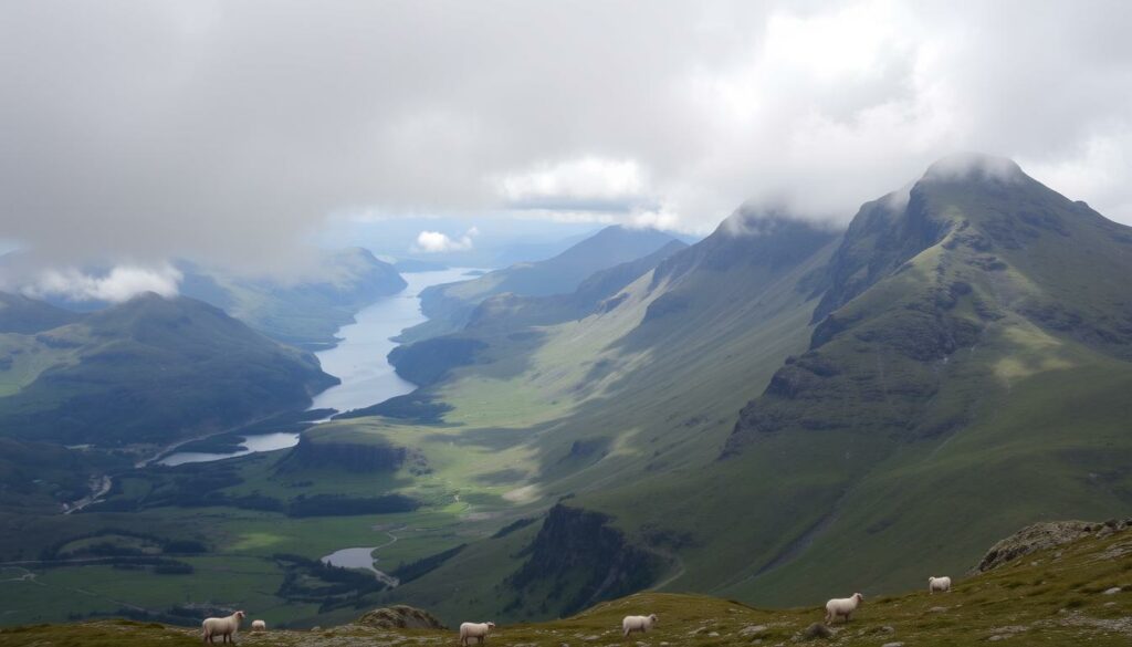 Mount Snowdon im Nationalpark Snowdonia mit Seen und schönsten Nationalparks Europas Mount Snowdon im Nationalpark Snowdonia mit Seen und schönsten Nationalparks Europas