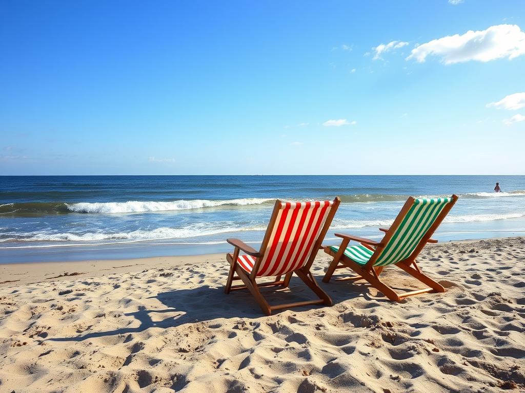 Ostseeküste mit Strandkörben - ideales Last Minute Urlaub Ziel in Deutschland