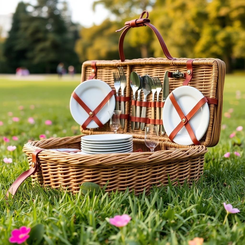 Picknickkorb mit Geschirr für Verliebte in Köln Picknickkorb mit Geschirr für Verliebte in Köln