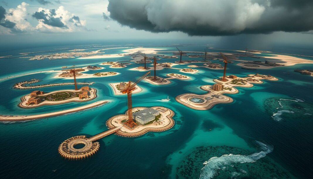 Dubai Palme versinkt