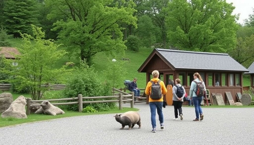 Ein Bild vom Freilichtmuseum Ballenberg mit Besuchern