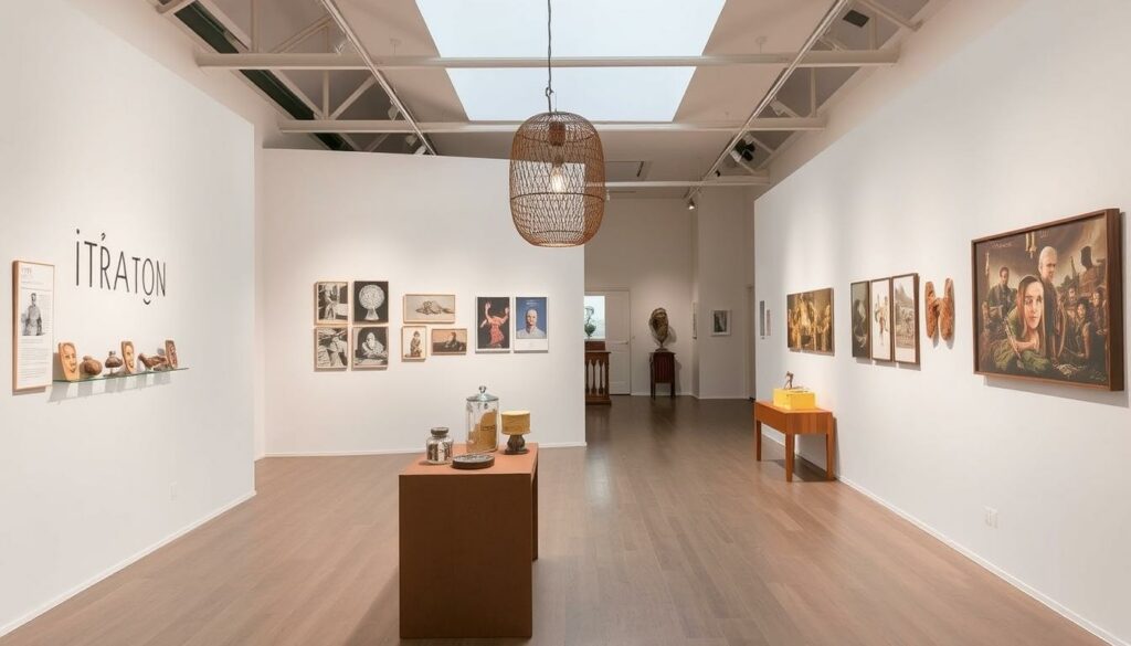 Ein Bild von der Ausstellung "LEKET THINGS" in Finsterwalde