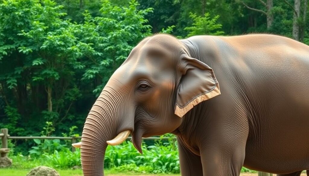 Ein Bild von einem Elefanten im Samui Elephant Sanctuary
