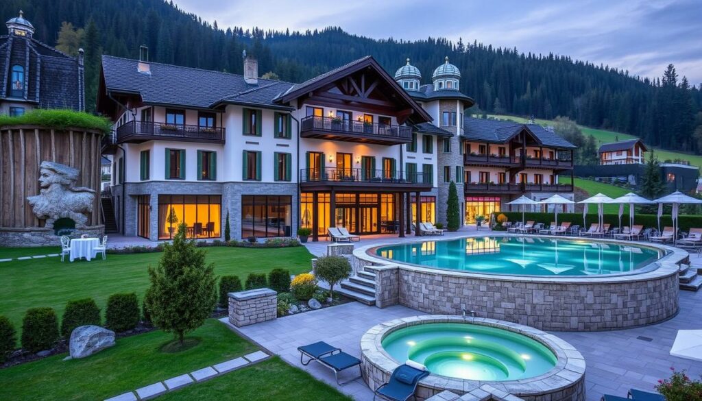 Ein Bild von einem luxuriösen Wellnesshotel im Allgäu