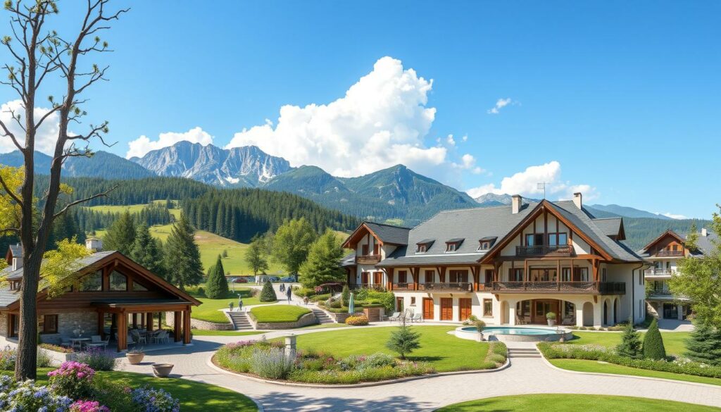 Ein Bild von einem luxuriösen Wellnesshotel in Bayern