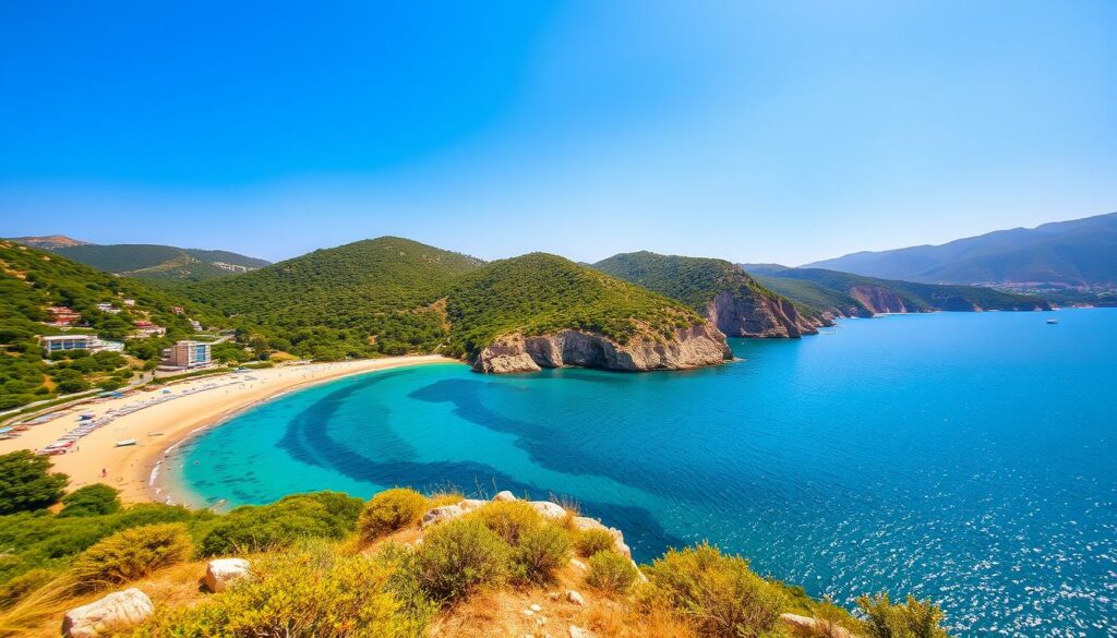 Eine atemberaubende Küstenlandschaft der Türkischen Riviera