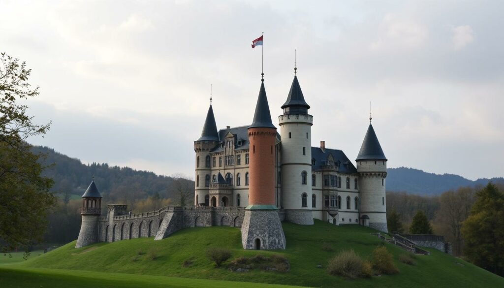 Generieren Sie ein Bild von Burg Liebenwerda