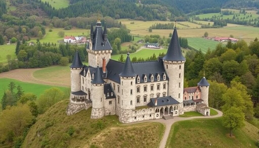 Generieren Sie ein Bild von Schloss Doberlug
