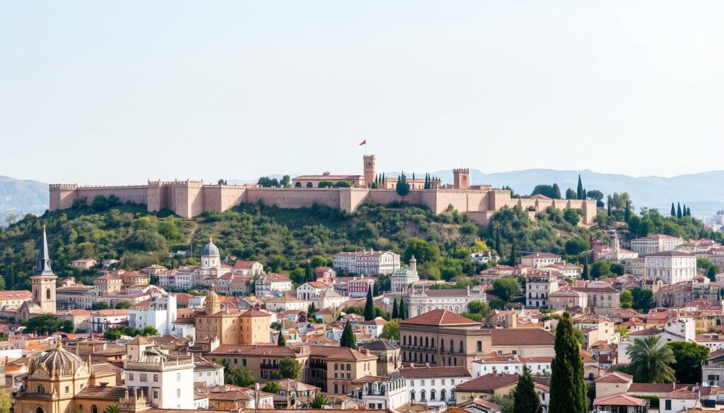 Granada Stadtansicht mit Alhambra