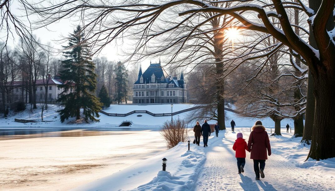 Winterwunderland Schloßpark Tüßling