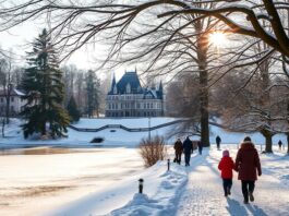 Winterwunderland Schloßpark Tüßling