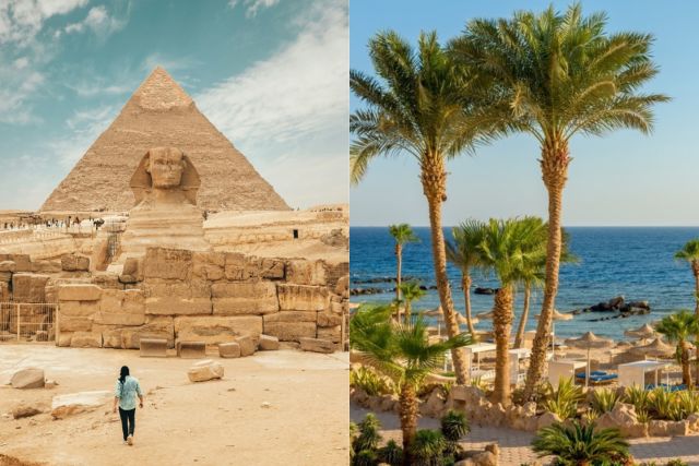 Kairo: Kairo & Hurghada: Erst Pyramiden-Feeling, dann Strandchillen! 🌴